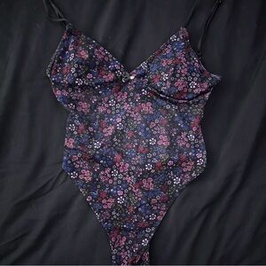 Floral Bodysuit with Adjustable Straps